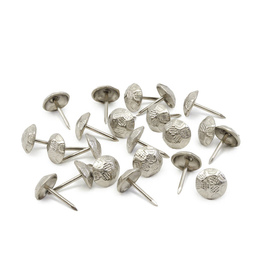 9011|Dritz 7/16" Textured Decorative Nails, Nickel, 24 pc