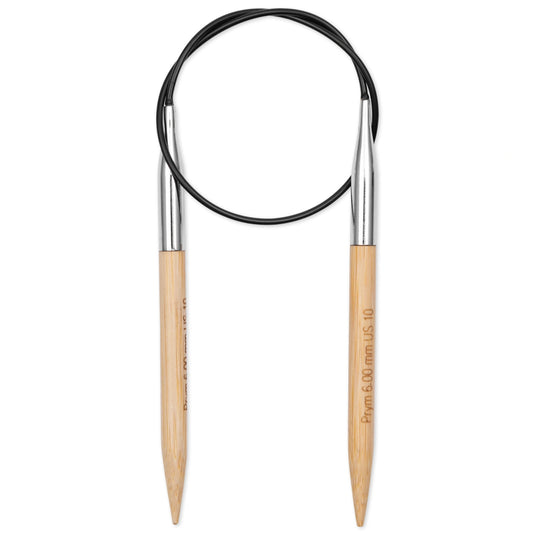 222530|Prym 16" (40 cm) Circular Bamboo Knitting Needles, US 10 (6 mm)