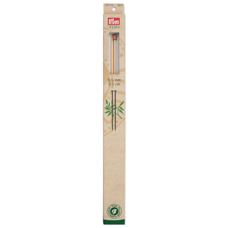 Load image into Gallery viewer, 222114|Prym 13" Single Point Bamboo Knitting Needles, 3.5mm
