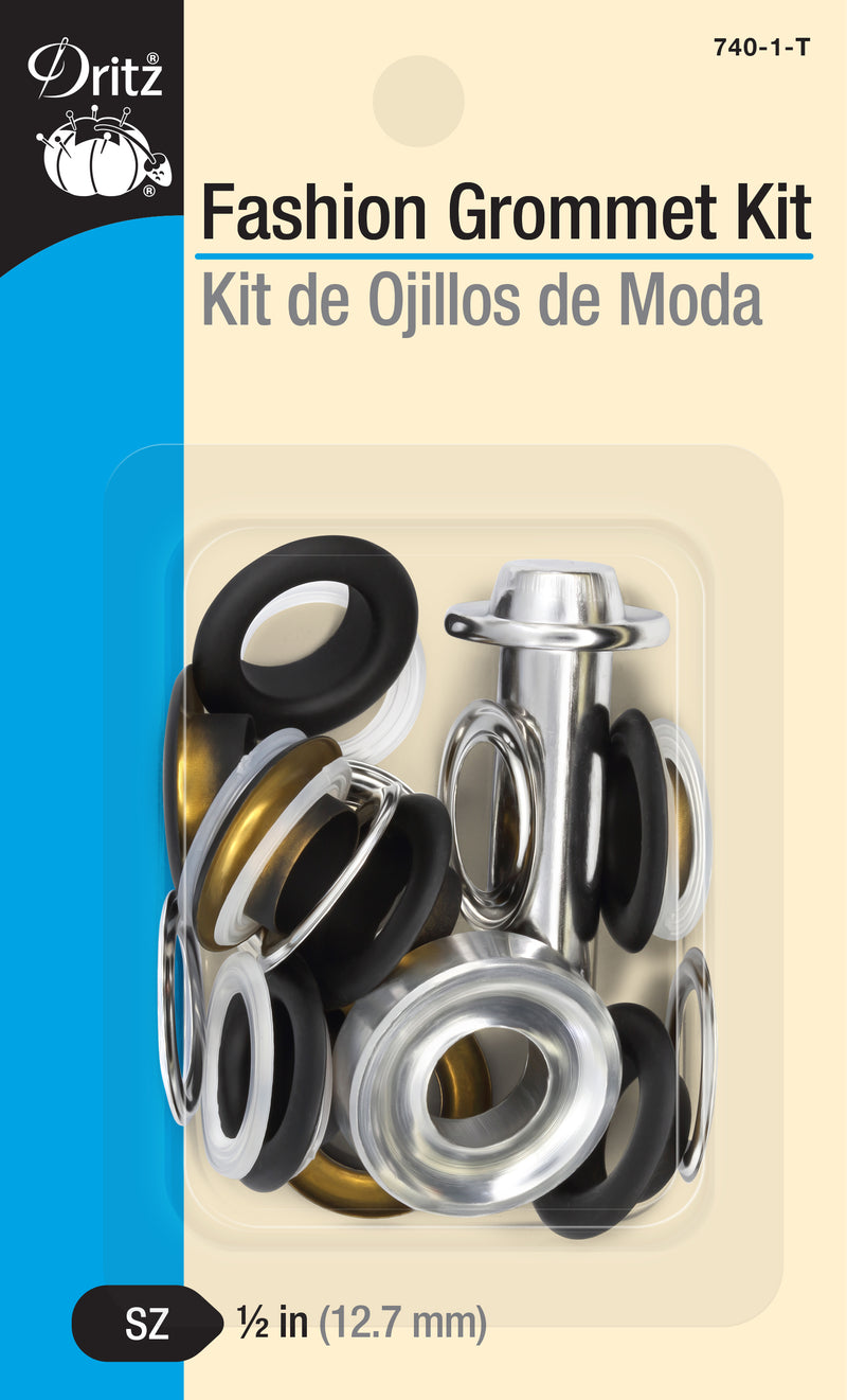 Cargue la imagen en el visor de la galería, 740-1-T|Dritz 1/2" Fashion Grommets, 1 Kit, Black