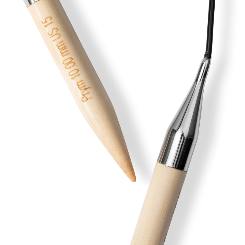 Chargez l'image dans la visionneuse de la galerie, 222534|Prym 16" (40 cm) Circular Bamboo Knitting Needles, US 15 (10 mm)