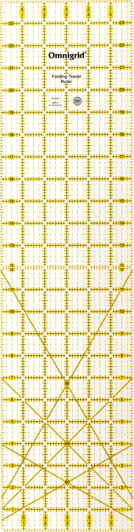 R624F|Omnigrid RECTANGLE FOLDING RULER