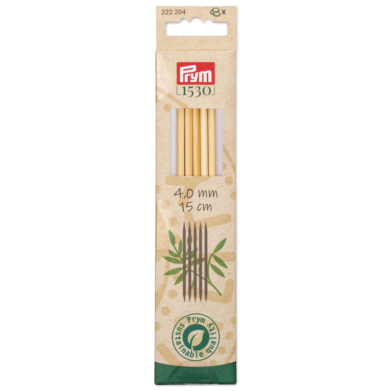 Load image into Gallery viewer, 222204|Prym 6" Double Point Bamboo Knitting Needles, 4mm

