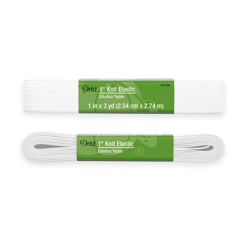 Chargez l'image dans la visionneuse de la galerie, 9518W|Dritz 1" Knit Elastic, White, 3 yd