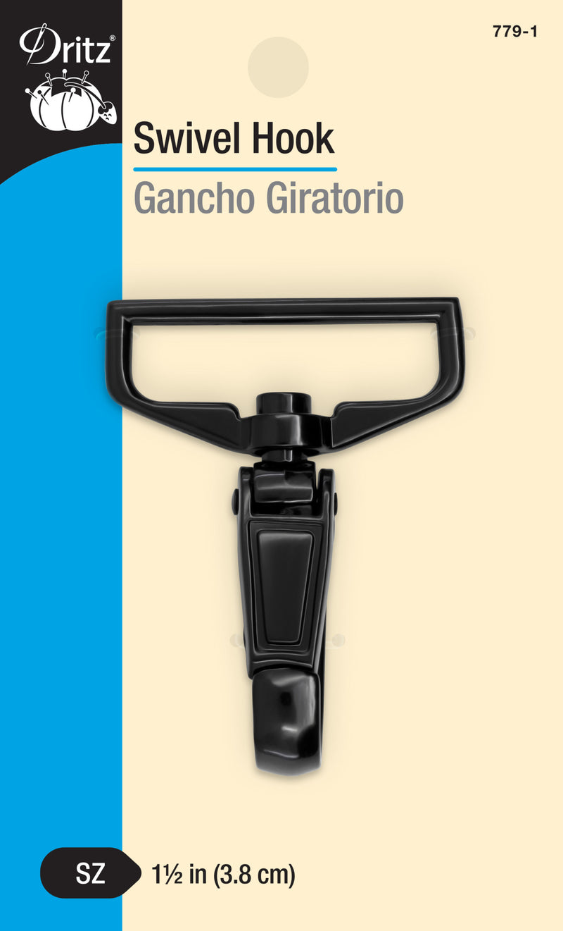 Chargez l'image dans la visionneuse de la galerie, 779-1|Dritz 1-1/2" Swivel Hook, Black