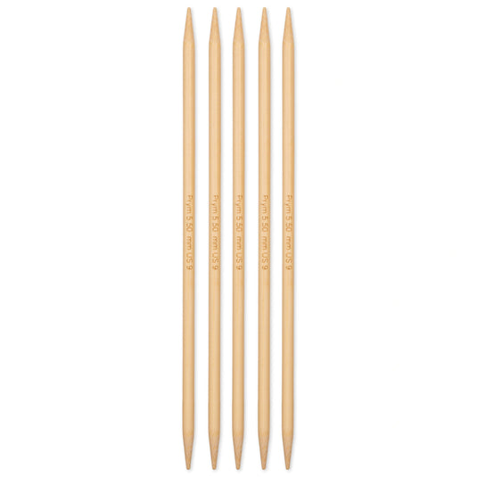 222230|Prym 8" Double Point Bamboo Knitting Needles, 5.5mm