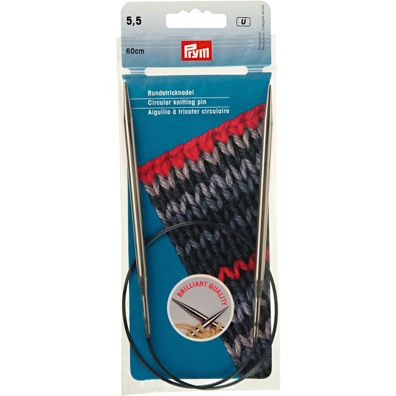 Load image into Gallery viewer, 212172|Prym 24" Circular Brass Knitting Needles, 5.5mm