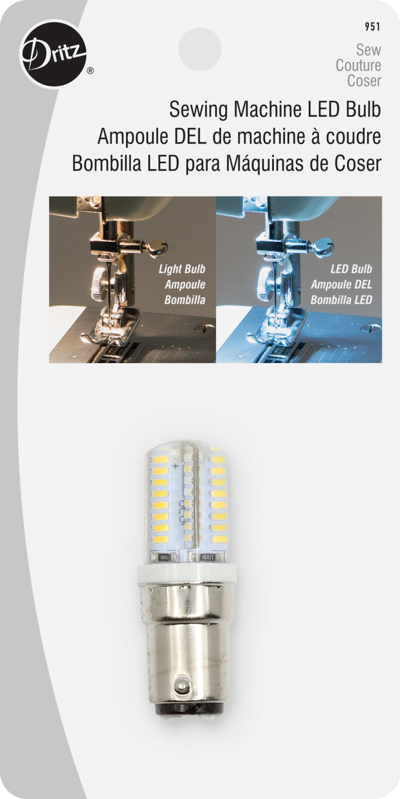 Load image into Gallery viewer, 951|Dritz Sewing Machine LED Light Bulb with Push-In Base