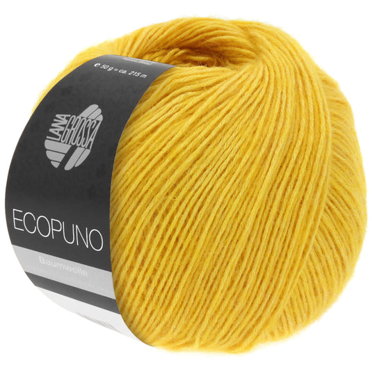 13310052|Lana Grossa Ecopuno Yarn, Light Yellow