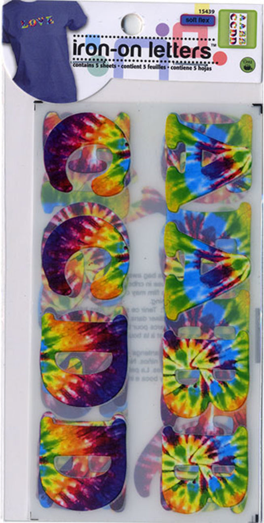 15439|Dritz Soft Flex Iron-on Letters, 5 Sheets