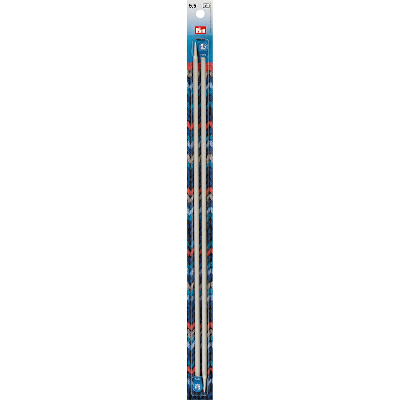 Cargue la imagen en el visor de la galería, 191479|Prym 16" Single Point Aluminum Knitting Needles, 5.5mm