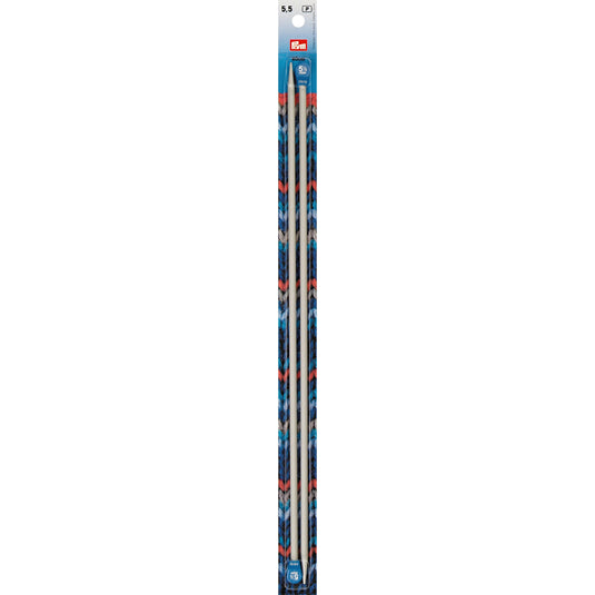191479|Prym 16" Single Point Aluminum Knitting Needles, 5.5mm