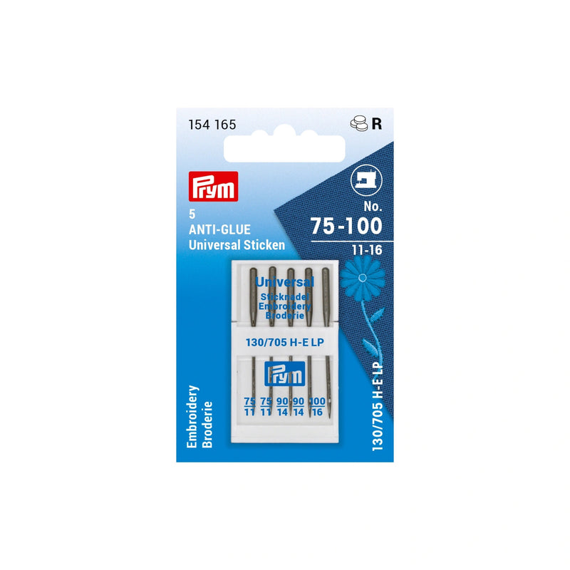 Load image into Gallery viewer, 154165|Prym Embroidery Sewing Machine Needles, Sizes 11-16 (No. 75-100), 5 pc