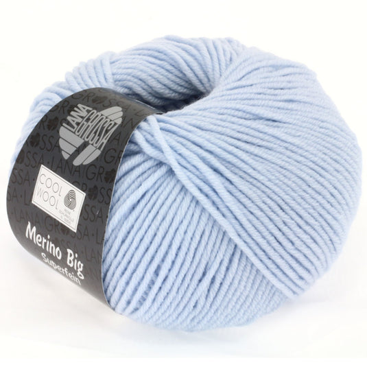 0640604|Lana Grossa Cool Wool Big Yarn, Light Blue
