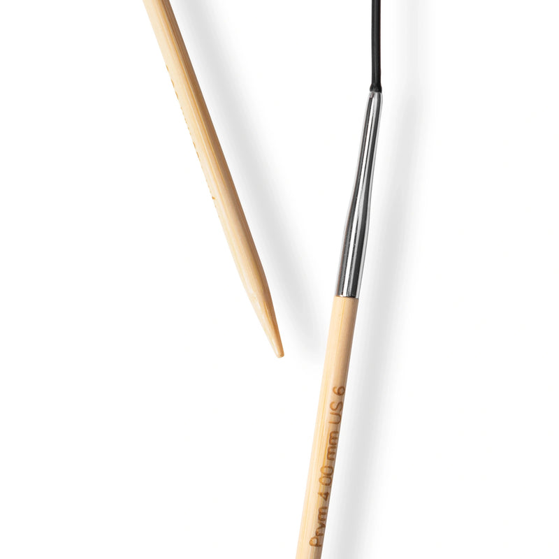 Chargez l'image dans la visionneuse de la galerie, 222526|Prym 16" (40 cm) Circular Bamboo Knitting Needles, US 6 (4 mm)