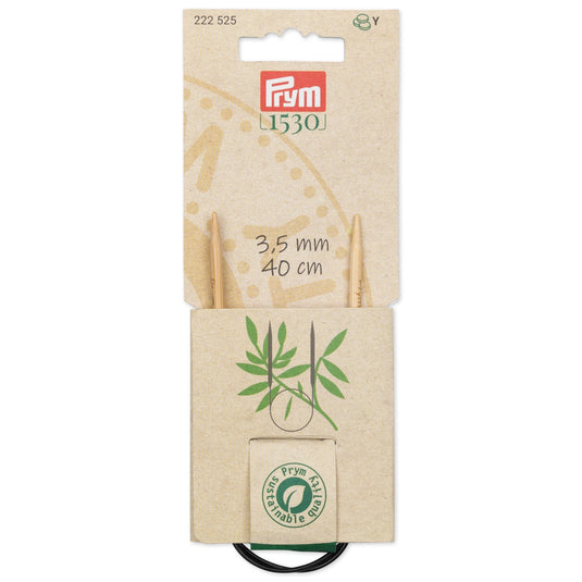 222525|Prym 16" (40 cm) Circular Bamboo Knitting Needles, US 4 (3.5 mm)