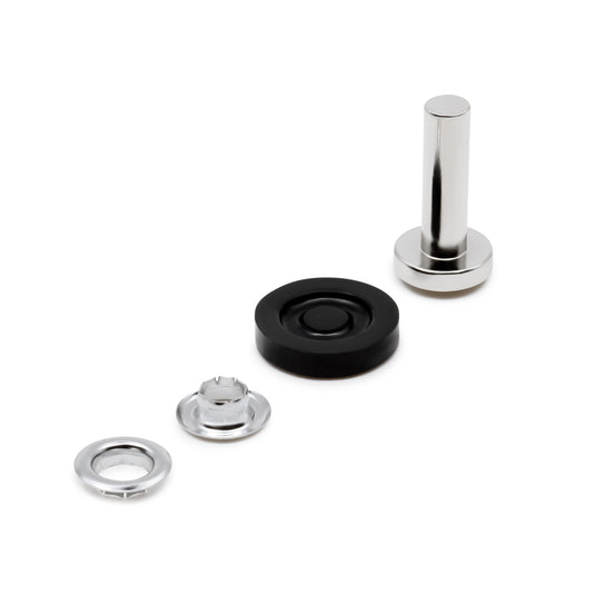 BK123|Dritz 1/4" Large Eyelets & Tools, 144 Sets, Nickel