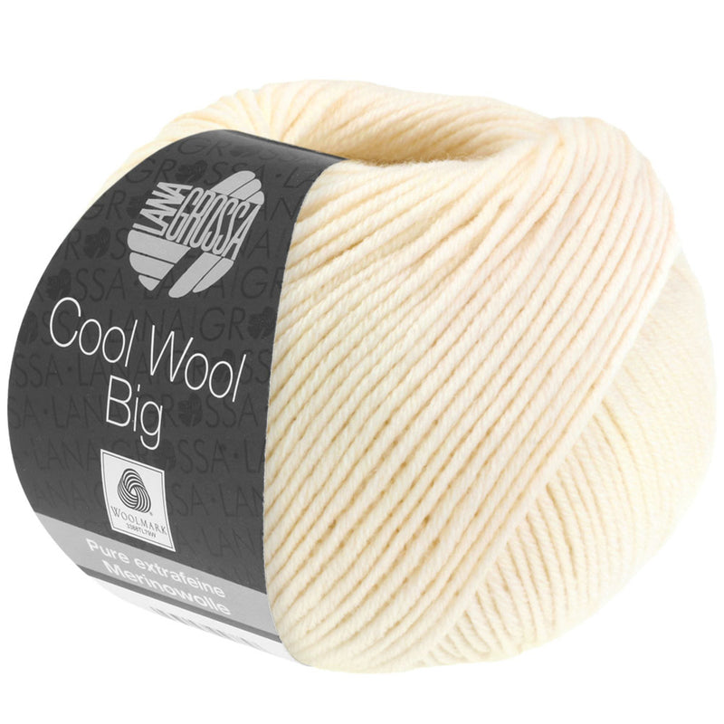 Load image into Gallery viewer, 0641008|Lana Grossa Cool Wool Big Yarn, Cream
