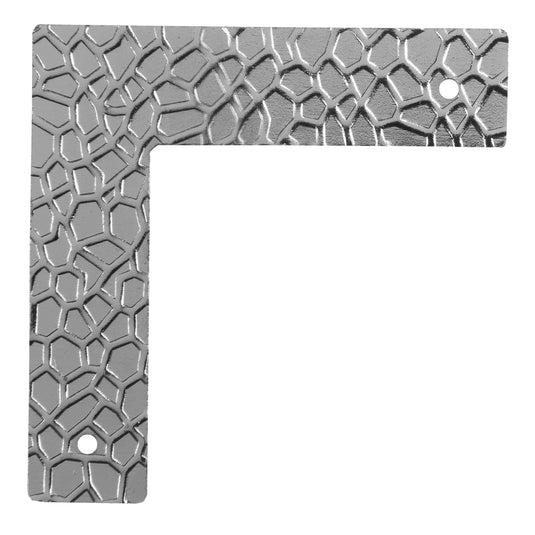 44794-65|Dritz Textured Campaign Corners, Small, Nickel, 4 pc